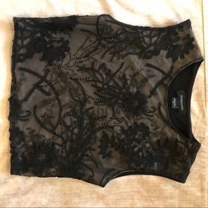 Black Marciano crop top